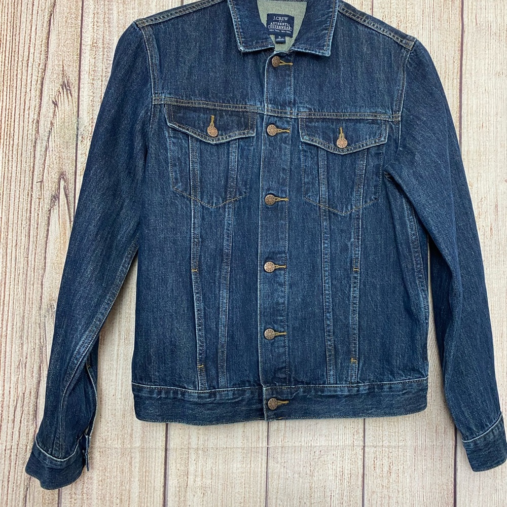J.crew Mens Denim Jacket size Small - Picture 2 of 8